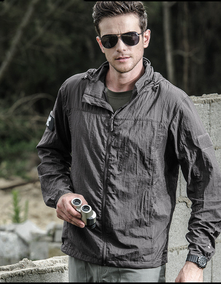 GR | Lightweight Waterproof Jacket with Zipper