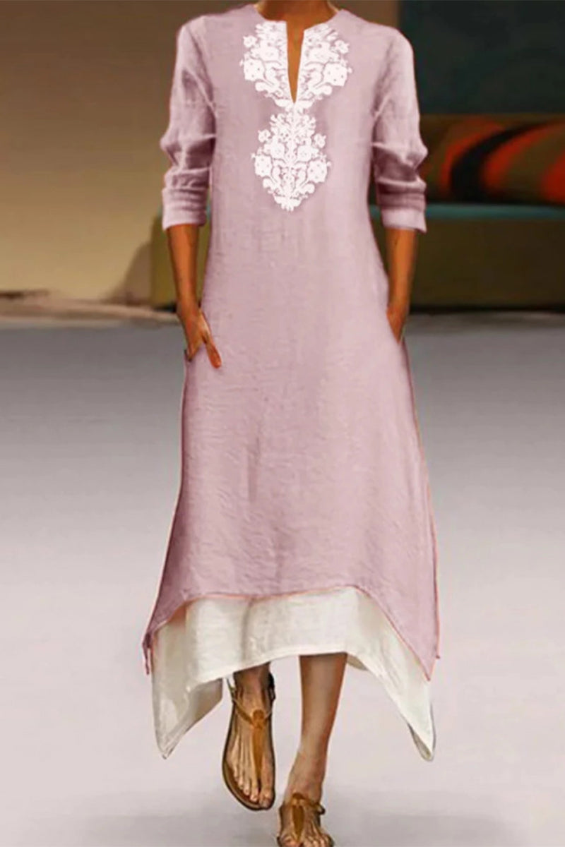 GR | O-neck A-line dresses