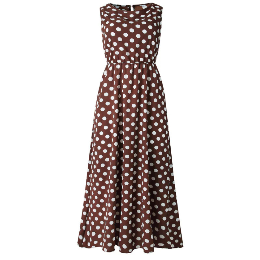 GR | Elegant summer dress with polka dots