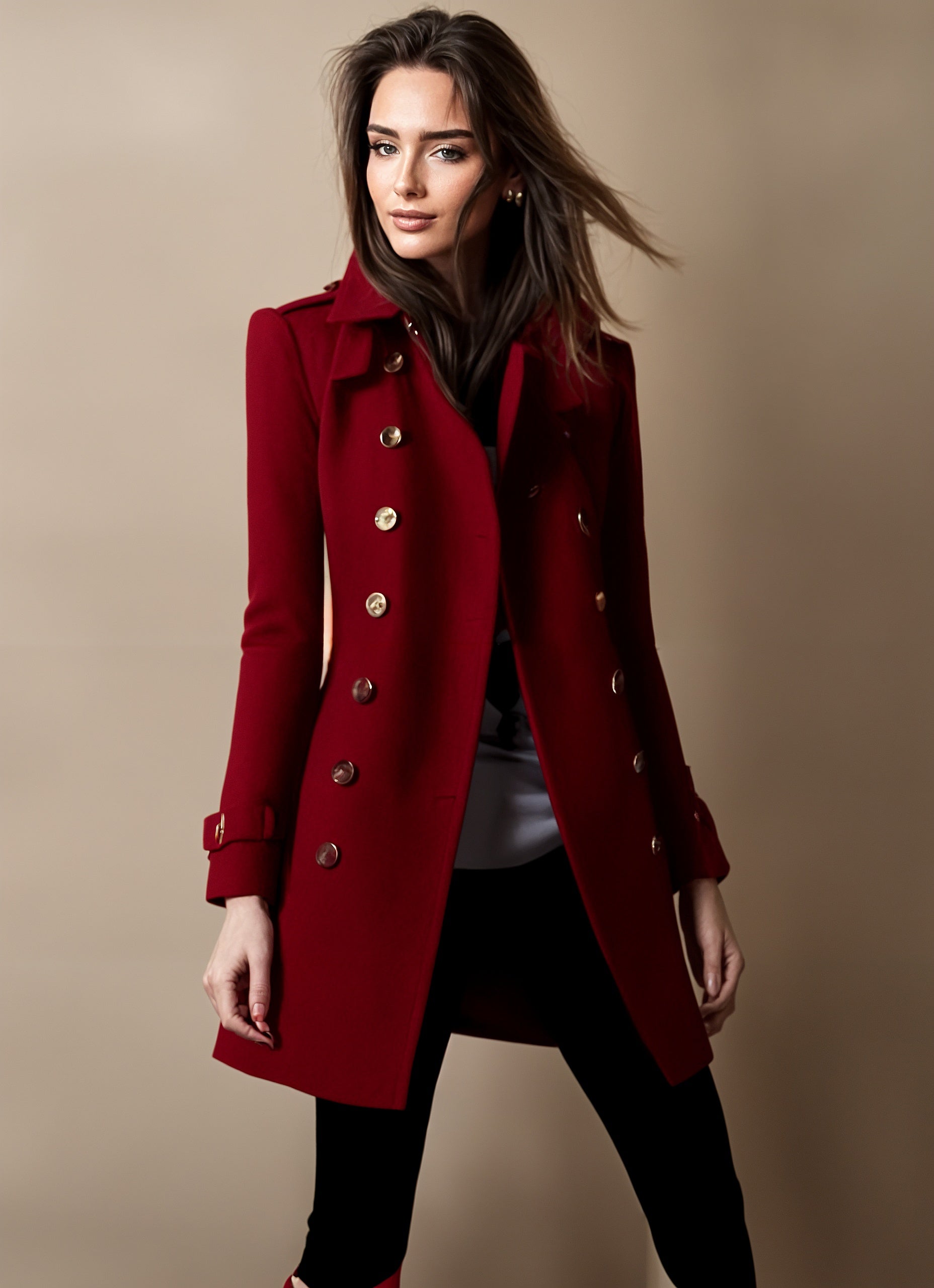 GR | Women's jacket - classic double-button closures with a sophisticated fit