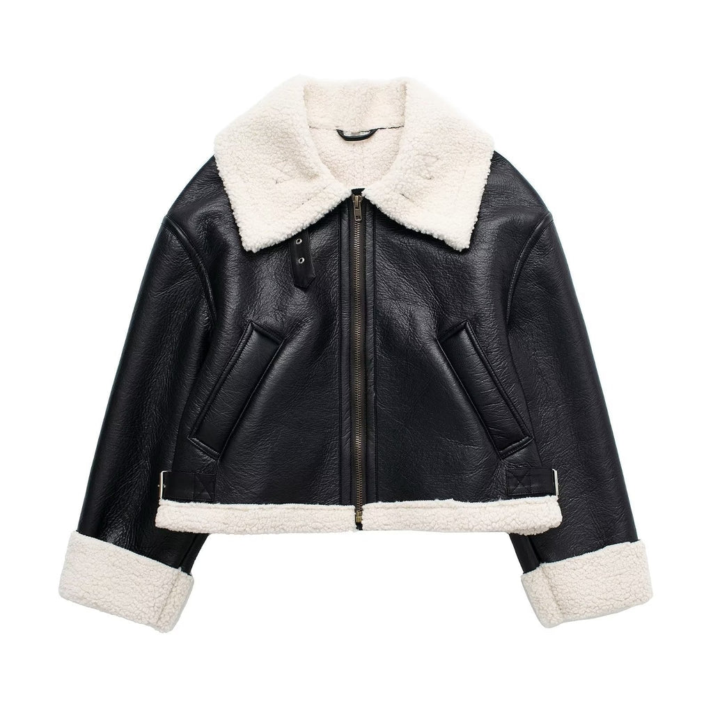 GR | Classic Short Jacket in Fur and Leather