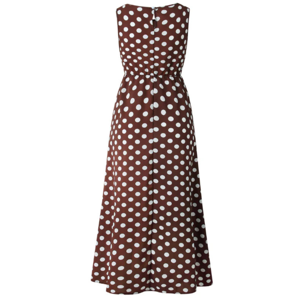 GR | Elegant summer dress with polka dots
