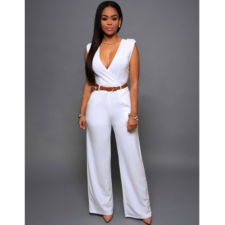GR Women's Fashion Jumpsuit with One-Piece Trousers
