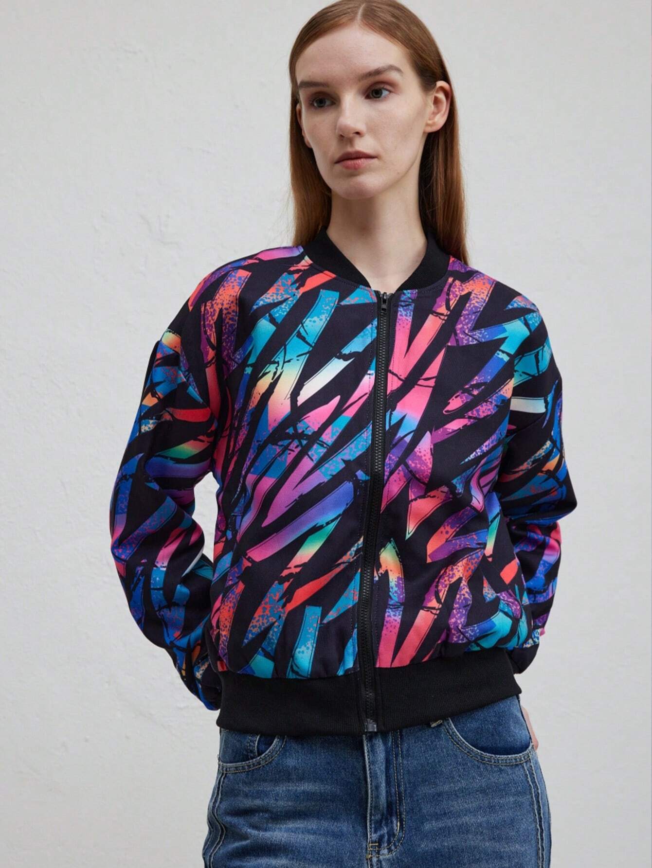 GR | Autumn Winter Leisure Printed Jacket
