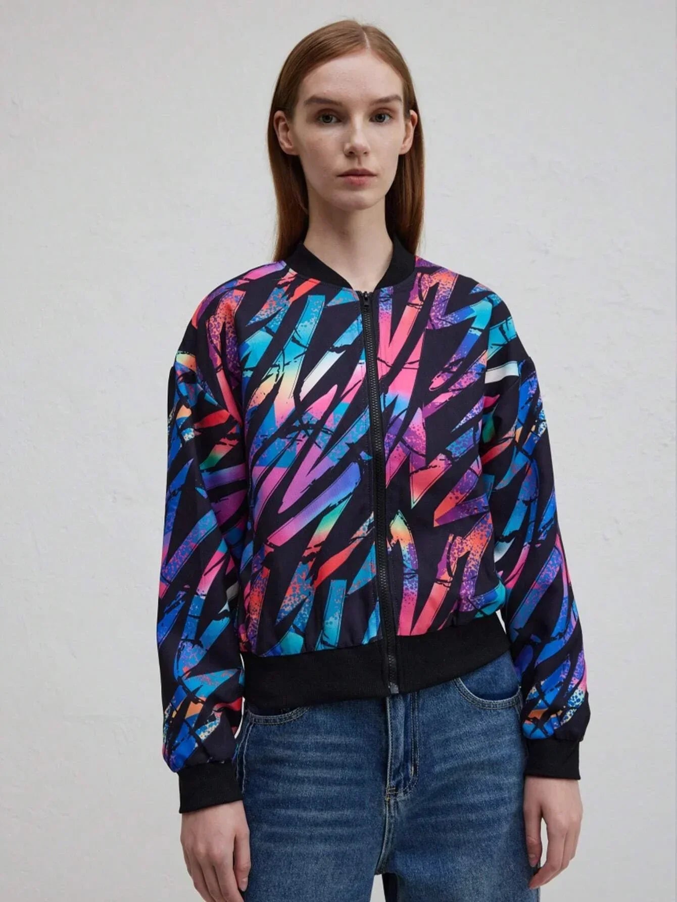 GR | Autumn Winter Leisure Printed Jacket