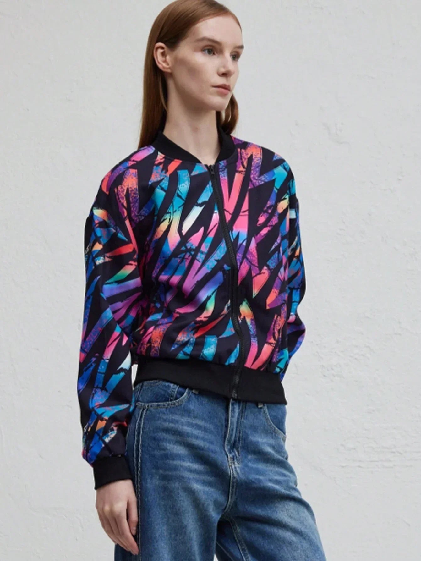 GR | Autumn Winter Leisure Printed Jacket