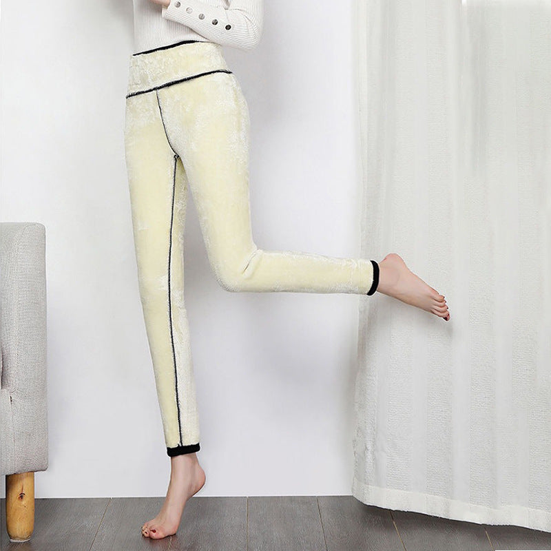GR | Leggings - hohe Taille Stretchleggings mit beidseitigem Design