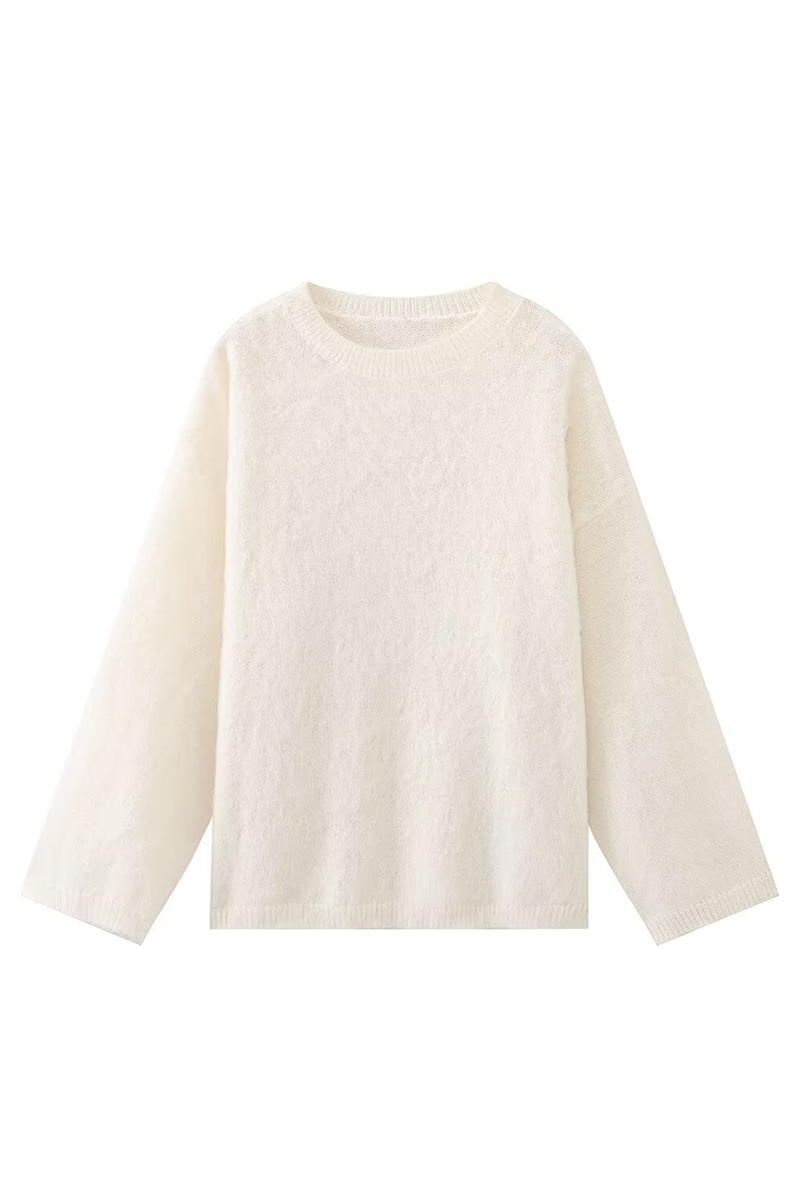 GR | Lässige Tägliche Flauschige O-Hals Pullover