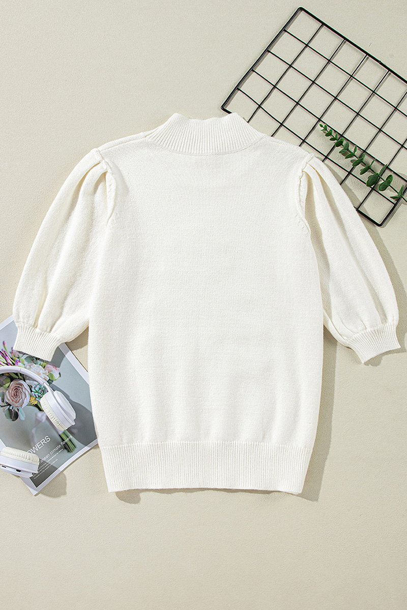 GR | Casual turtleneck sweaters with Christmas tree sequin patchwork