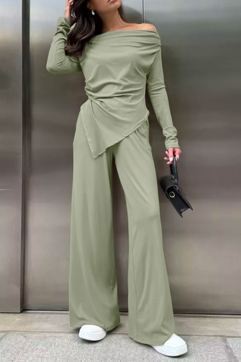 GR | Stylish Autumn Streetwear Off-Shoulder Two-Piece Set for Women