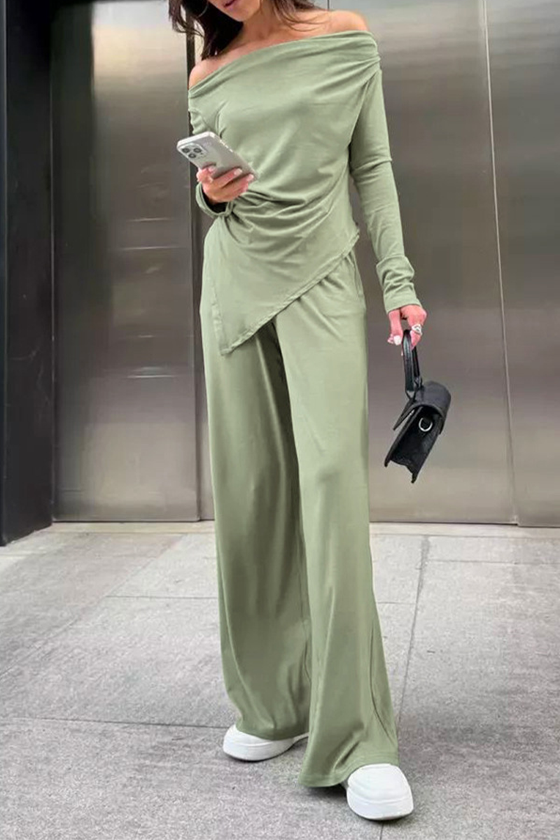 GR | Stylish Autumn Streetwear Off-Shoulder Two-Piece Set for Women