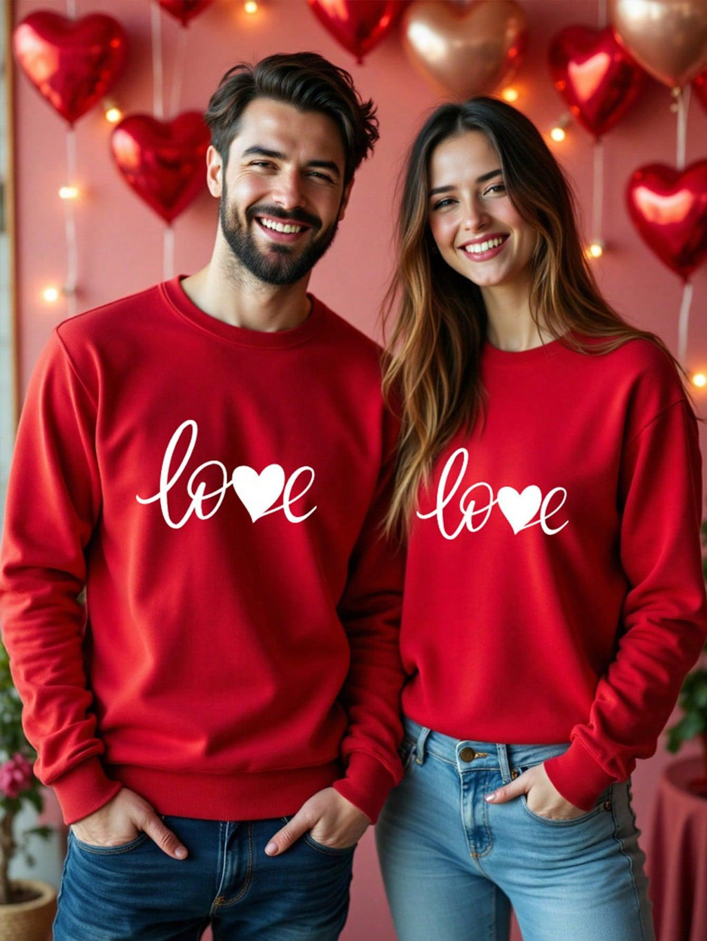 GR | Gestreiftes Sweatshirt mit Rosa Details für Damen