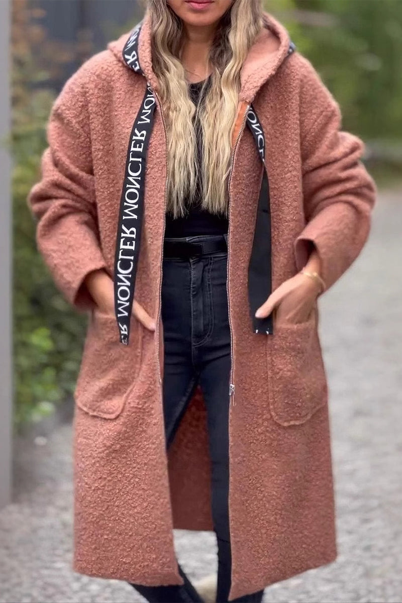 GR | Casual Patchwork Zippered Hooded Jacket with Pockets - 6 Colors