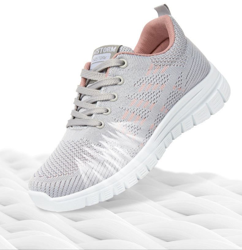 GR | Breathable knitted running sneakers for women