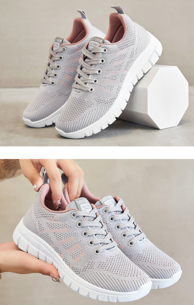 GR | Breathable knitted running sneakers for women