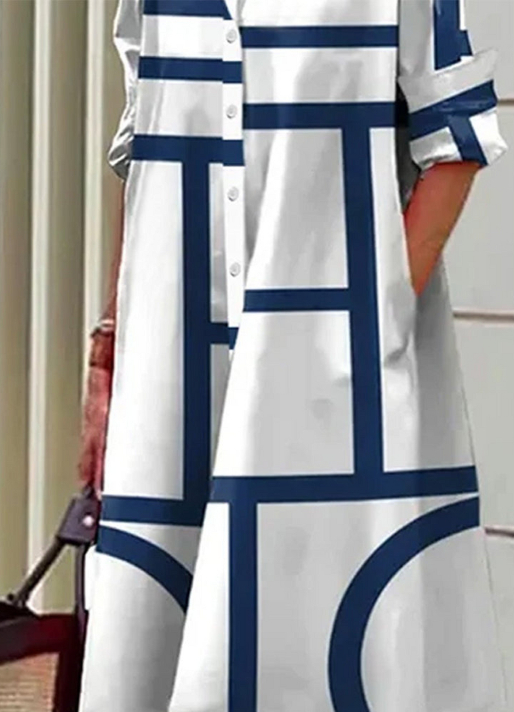 GR | Übergröße Shirt für Abendveranstaltungen für Damen Midi