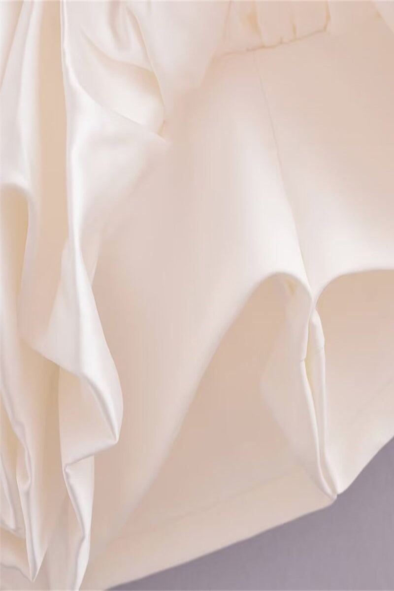 GR | Sexy Ruffled O-Neck Sleeveless Dresses