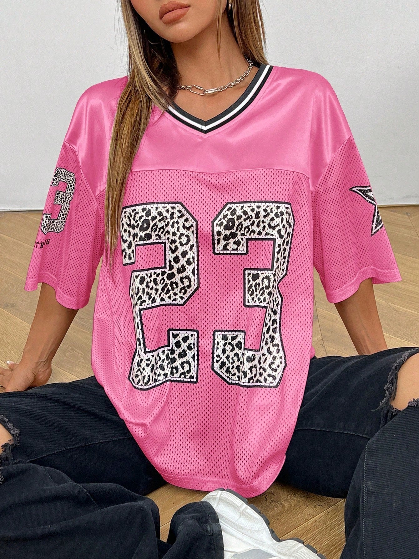 GR | Jersey Shirt with Animal Print Sporty, Trendy & Streetstyle Ready