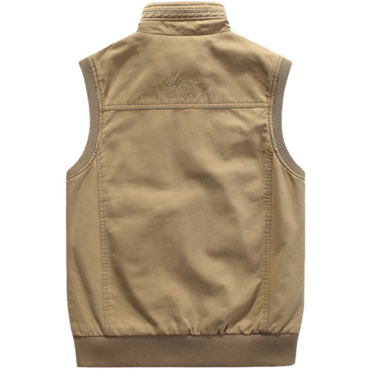 GR | Casual Cotton Vest with Multiple Pockets