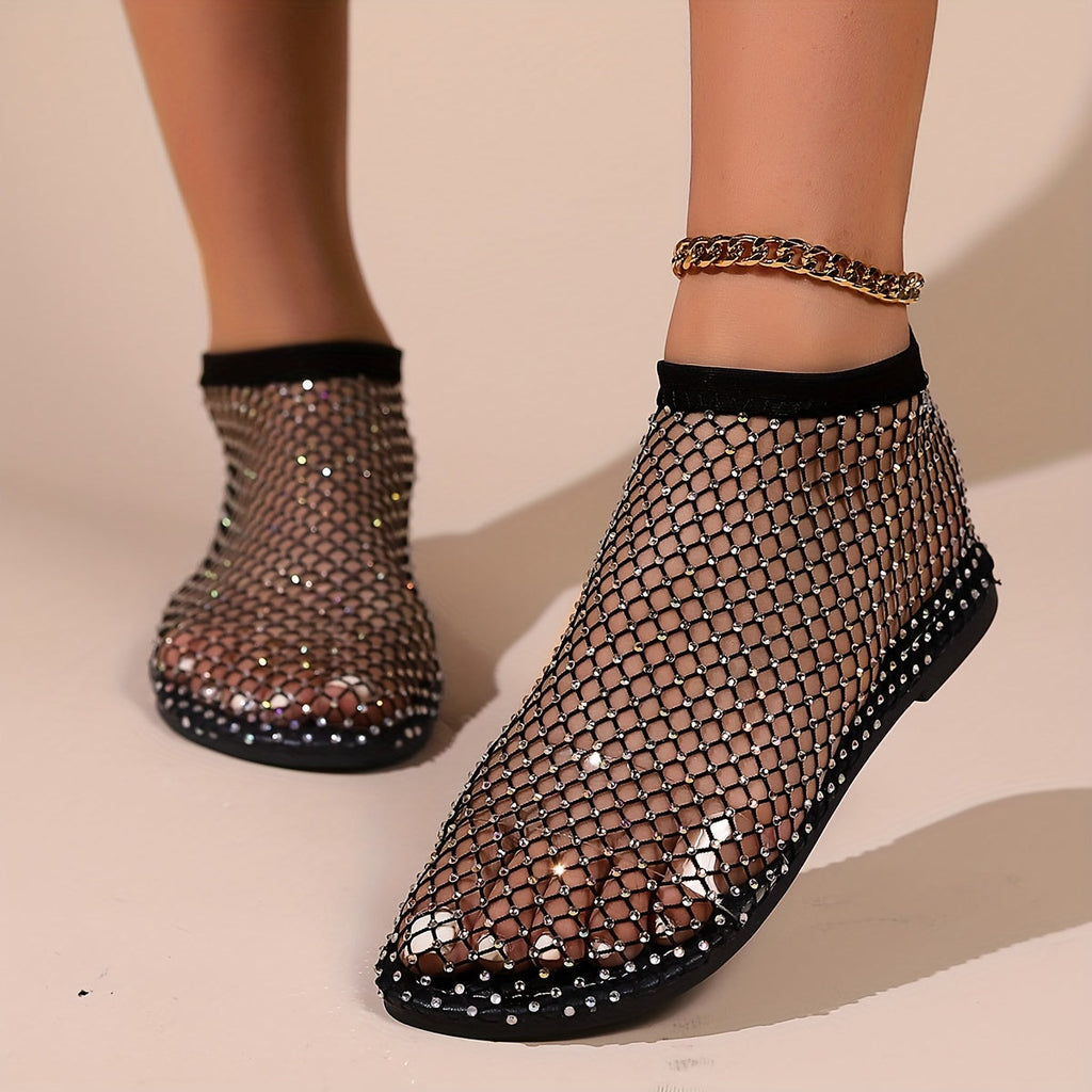 GR | Construction Strasa, Flat Shoes, Transparent Sandals for the Beach