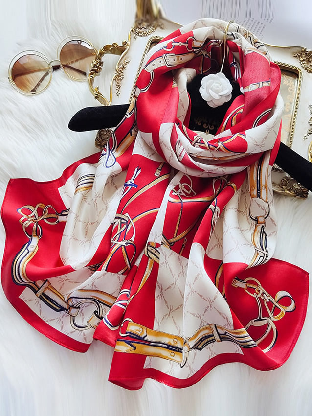 GR | Luxuriöser Damenschal Aus Maulbeerseide