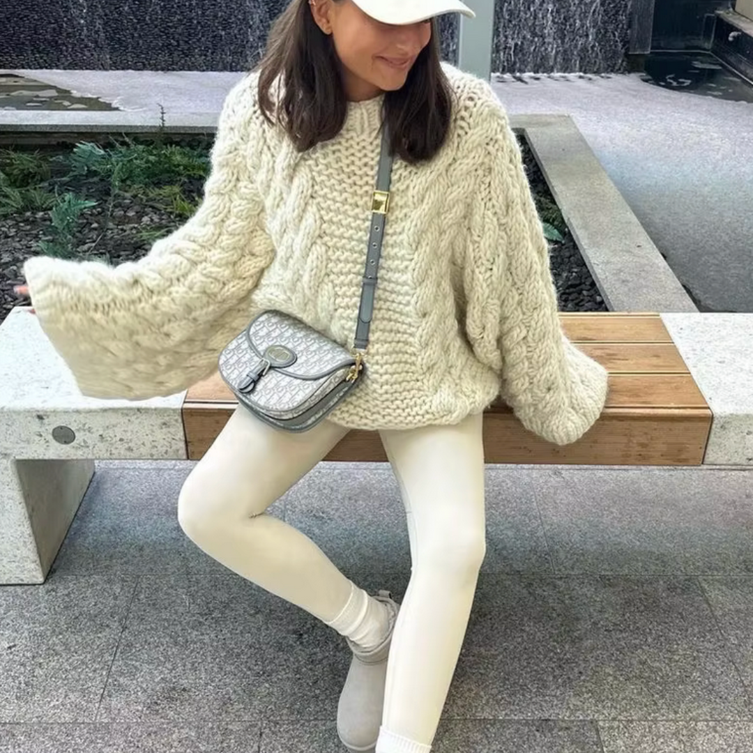 GR - Women's chunky knit oversized sweater