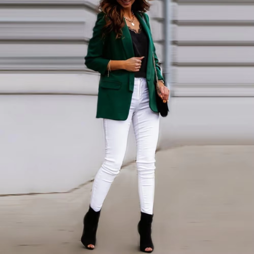 GR | Stylish women's blazers with single button closure, ideal for work