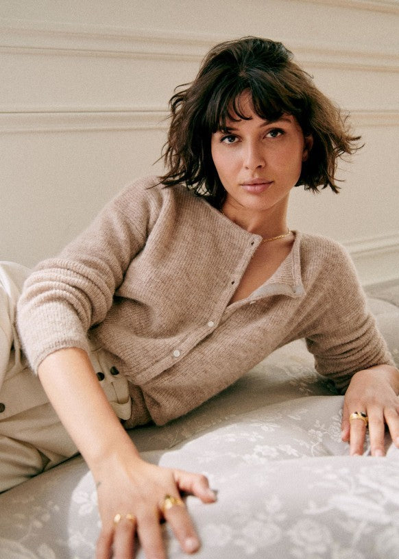 GR | Super soft chint cardigan with buttons