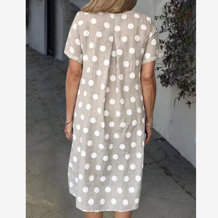 Damen Lockeres Sommerkleid im lässigen Stil mit praktischen Taschen GR
