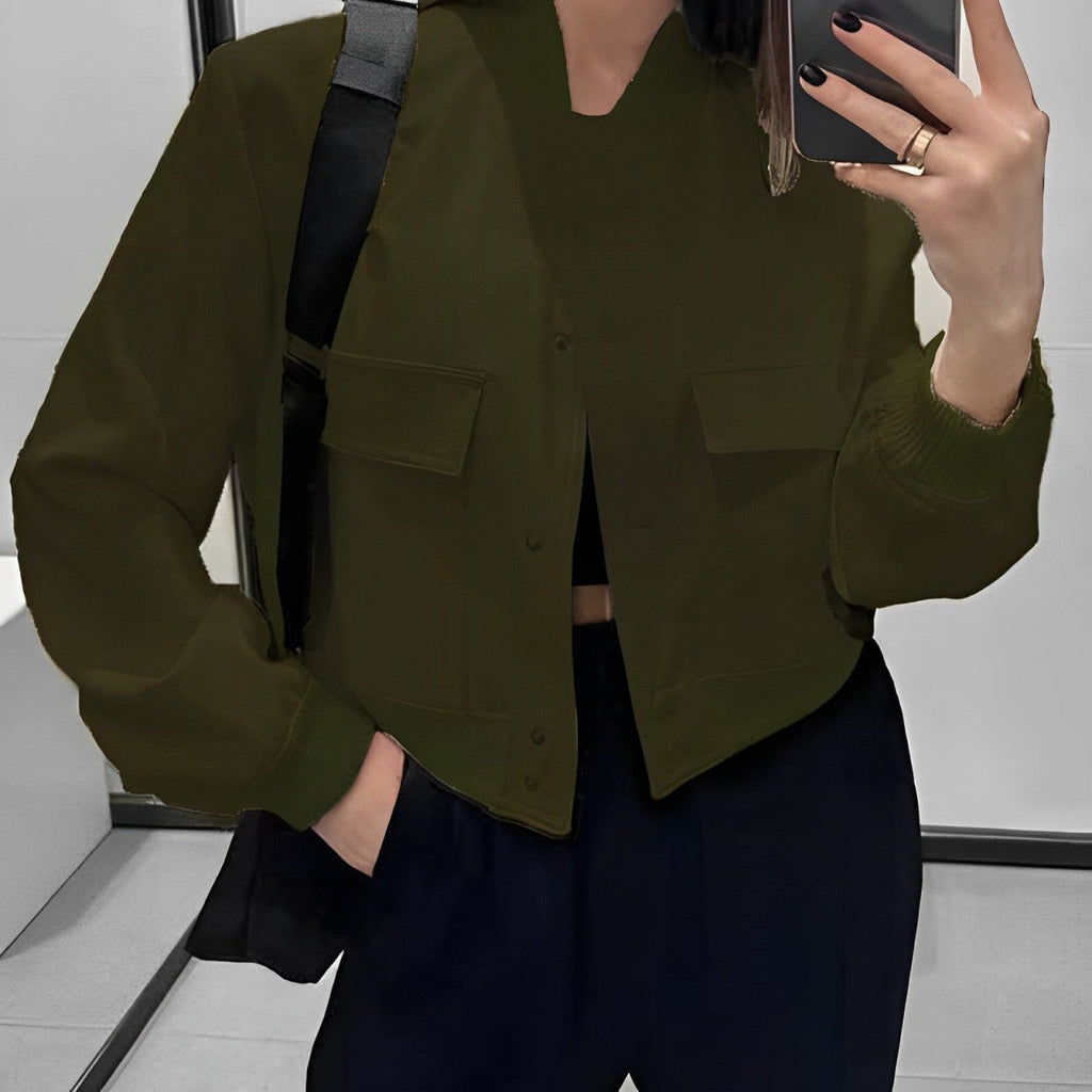 GR | Short leisure jacket with pockets