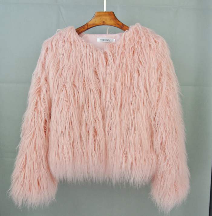GR Boho faux fur coat