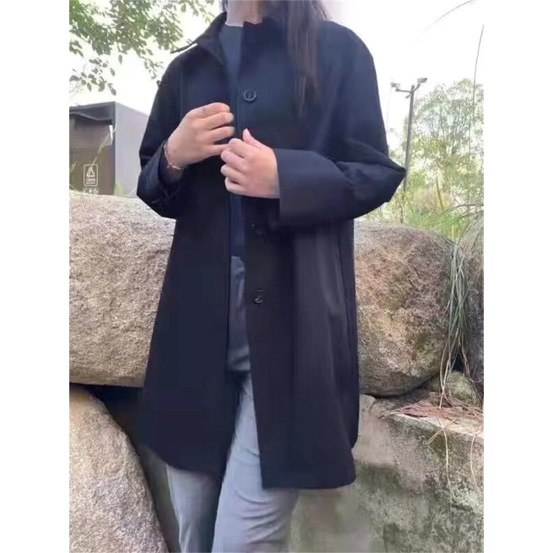 GR | Classic women's trench coat, simply tied, tailored women's coat