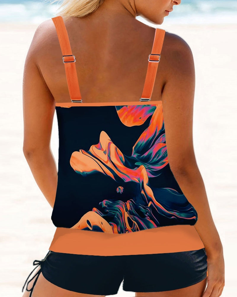GR | Tankini swimsuit with stylish print