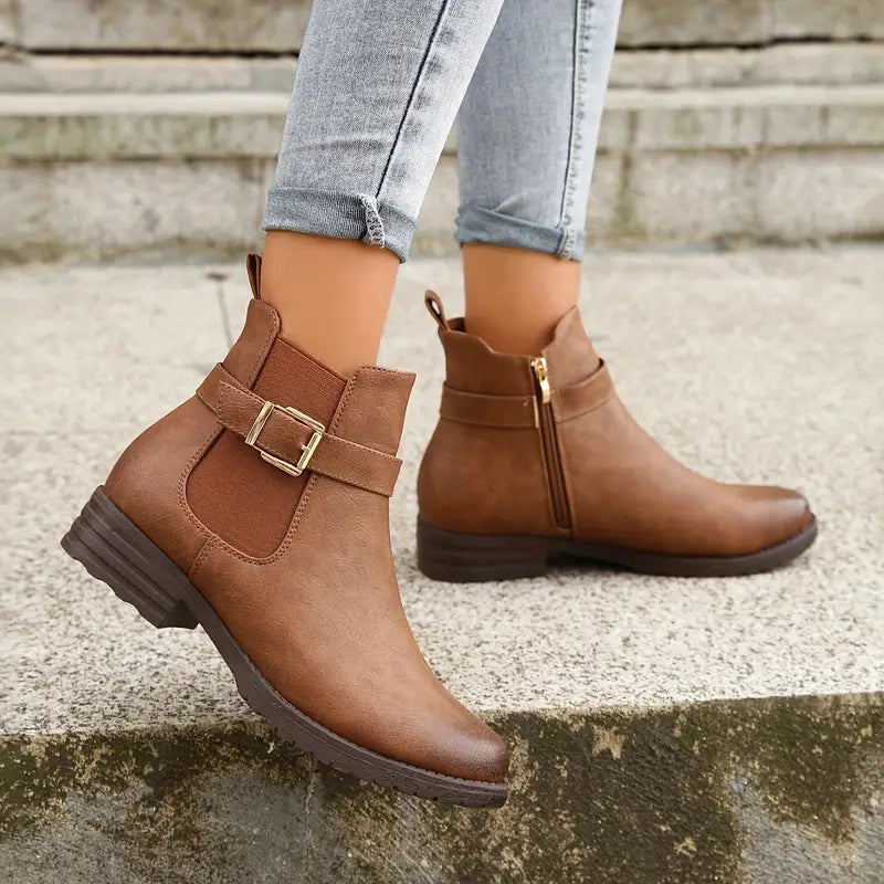 GR | Casual non-slip ankle boot with side zipper
