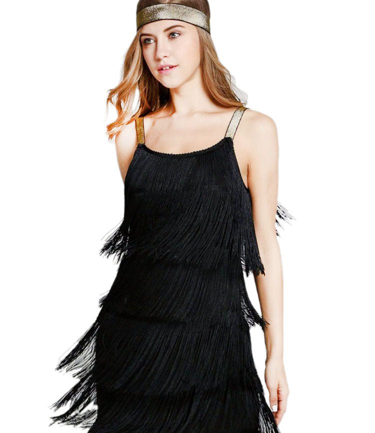 GR | 1920Er Jahre Inspiriertes Flapper-Midi-Kleid