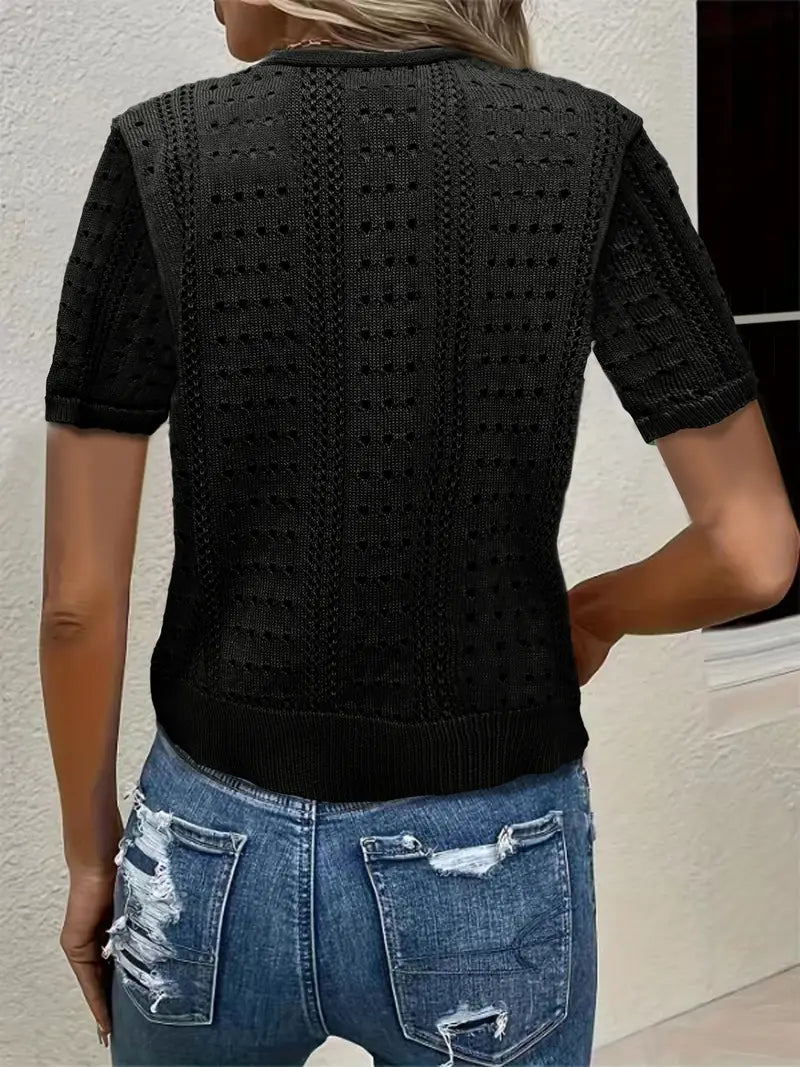 GR | Versatile comfort, elegant V-neck cardigan for women