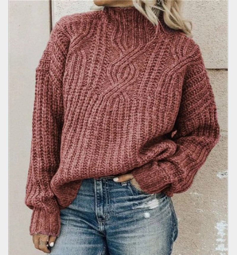 GR | Warme Strick Damenpullover