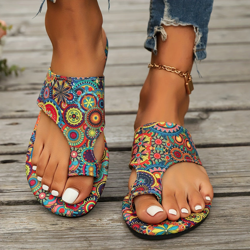 GR | Floral Flip Flops for Women