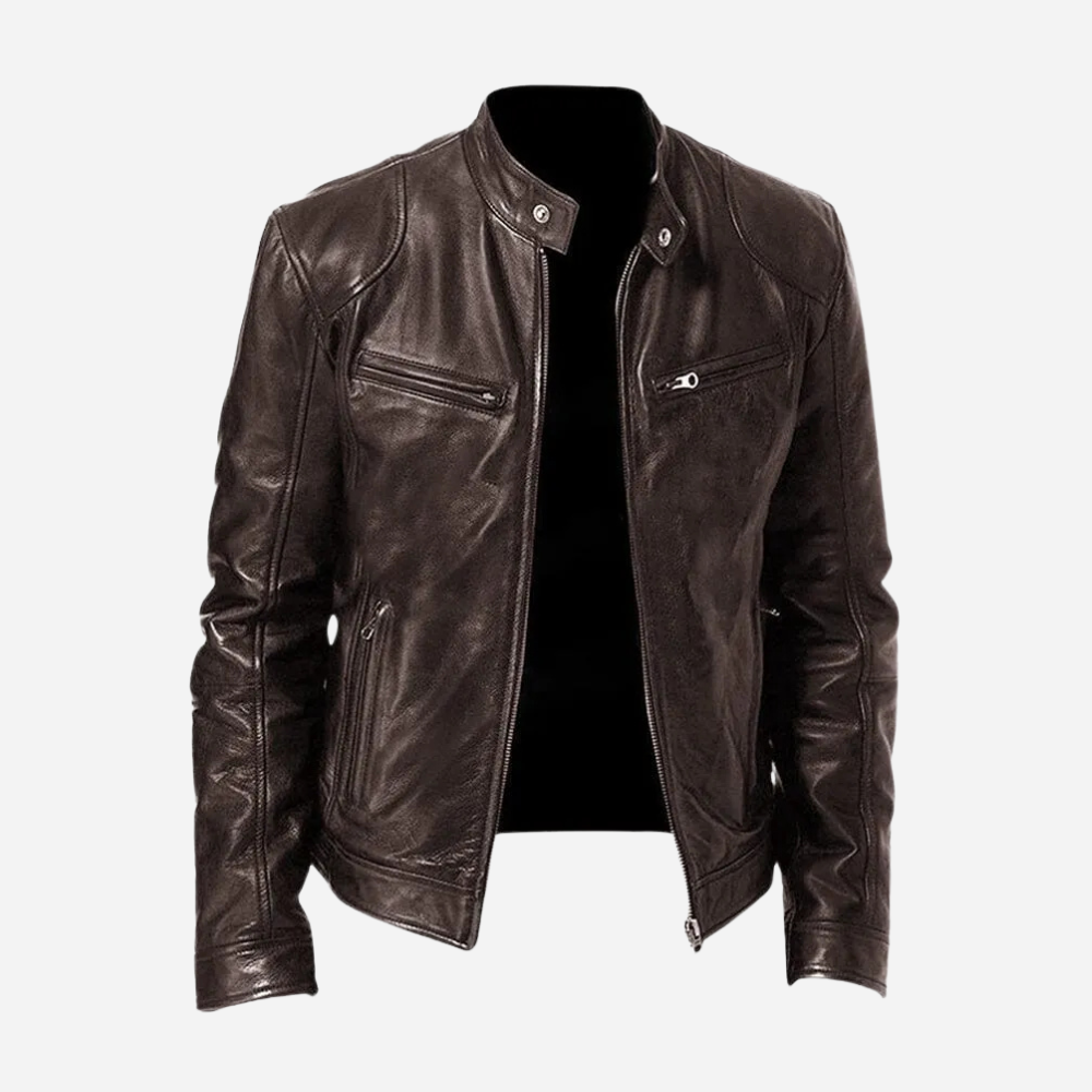 GR | Stylish Moto Leather Jacket