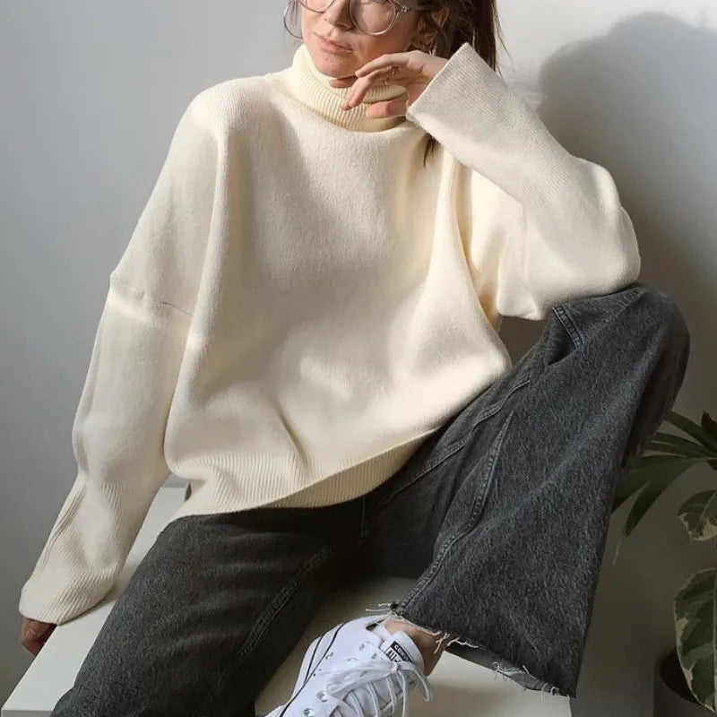 GR | Stylish Autumn Classic Turtleneck Sweaters for Women