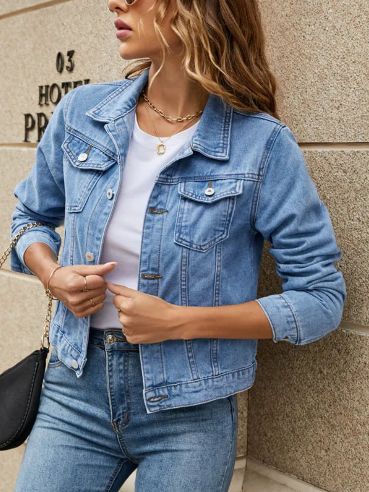 GR | Short casual denim jacket