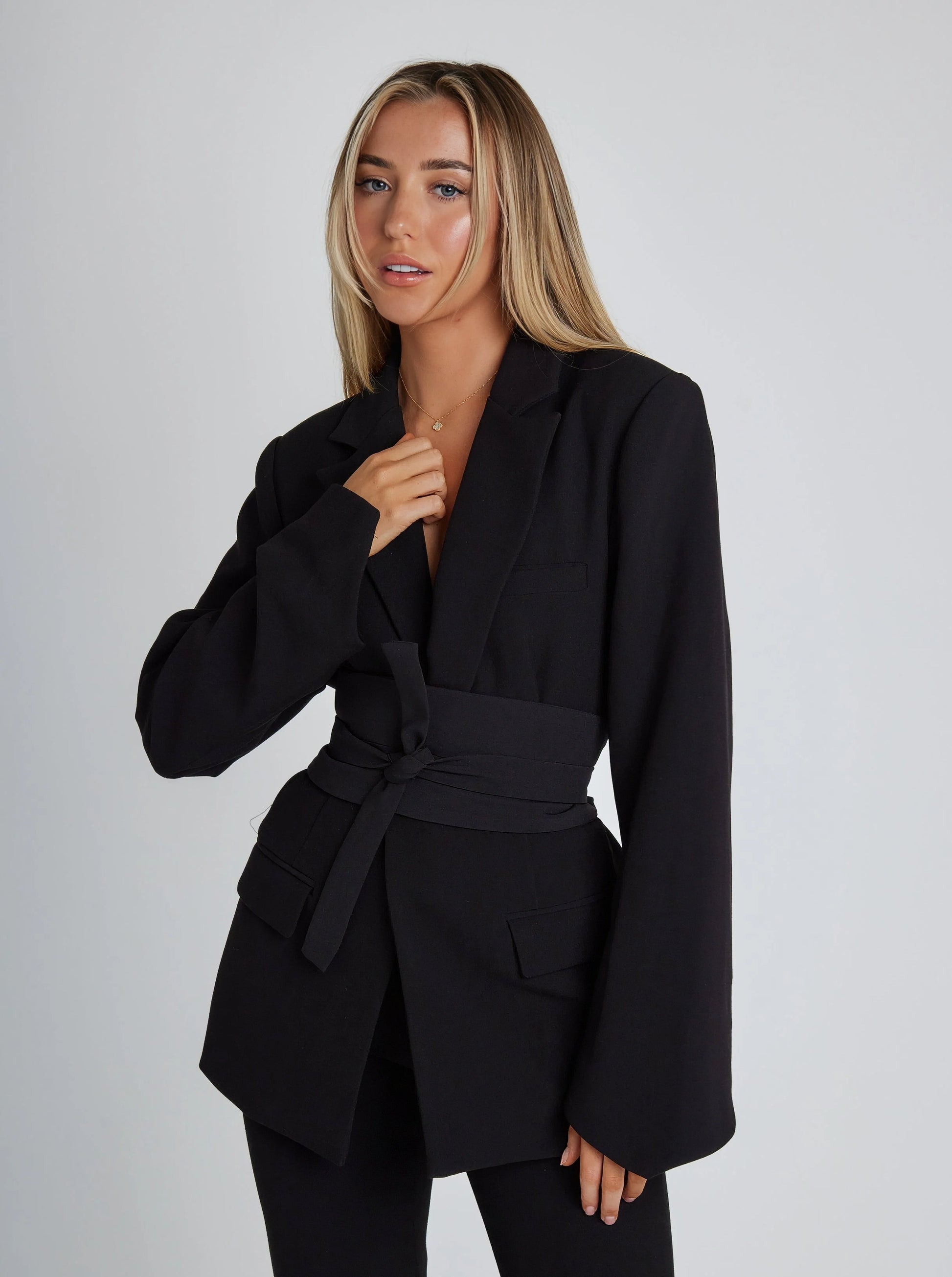 GR | Luxury Blazer with Belt