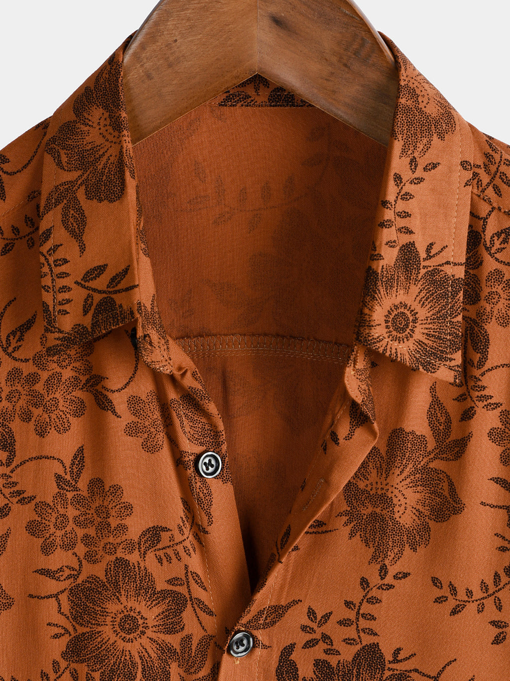 GR | Retro Floral Pattern Short Sleeves