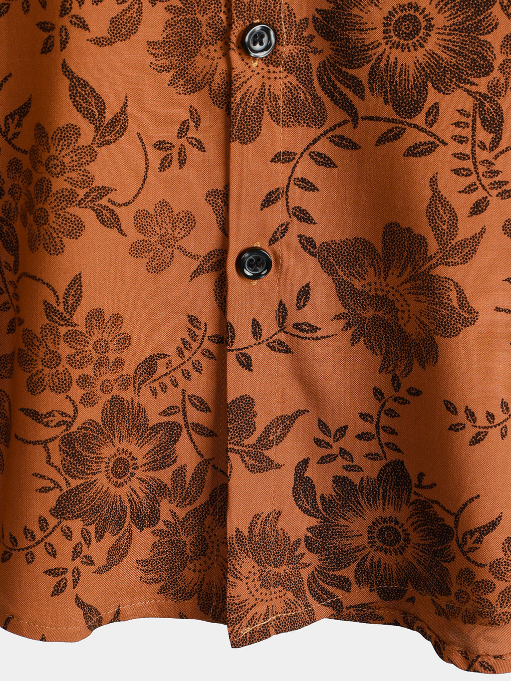 GR | Retro Floral Pattern Short Sleeves