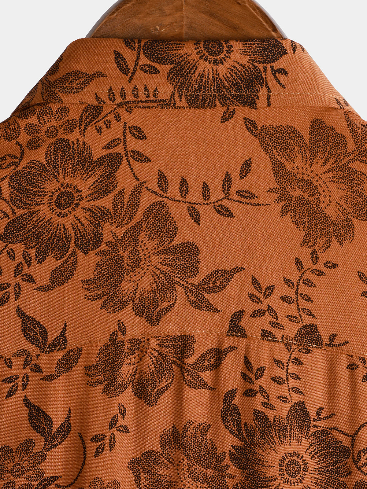 GR | Retro Floral Pattern Short Sleeves
