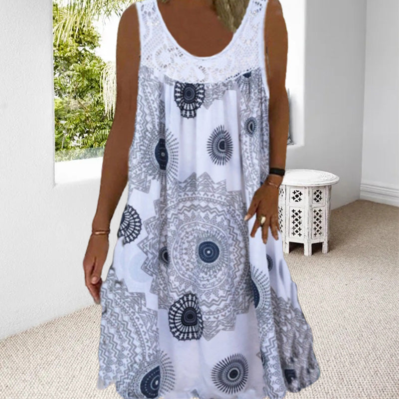 GR | Sleeveless Plus Size Summer Dress