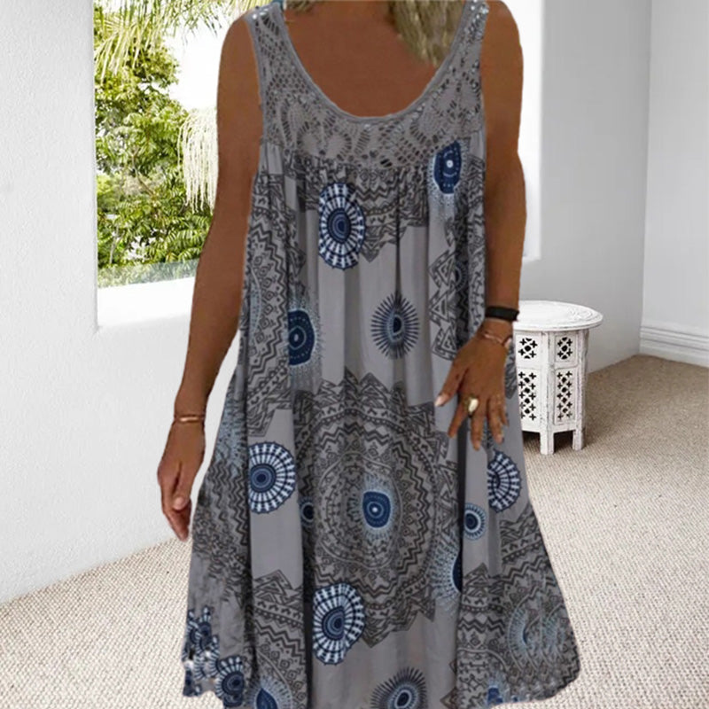 GR | Sleeveless Plus Size Summer Dress