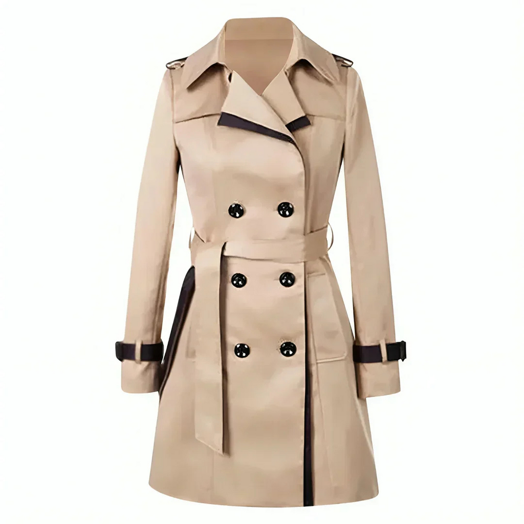 GR | Long, loose-fitting trench coat for women, stylish