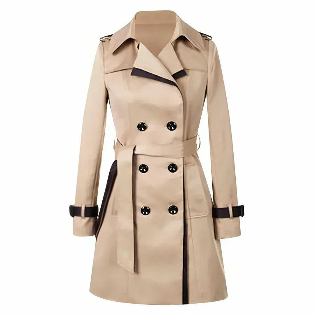 GR | Long, loose-fitting trench coat for women, stylish