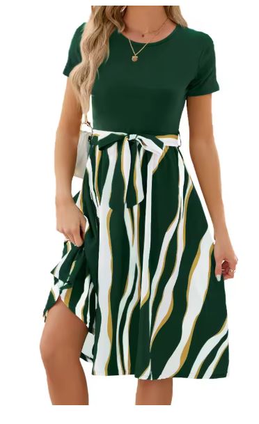 GR | Elegantes A-Linien Ärmelloses Kleid